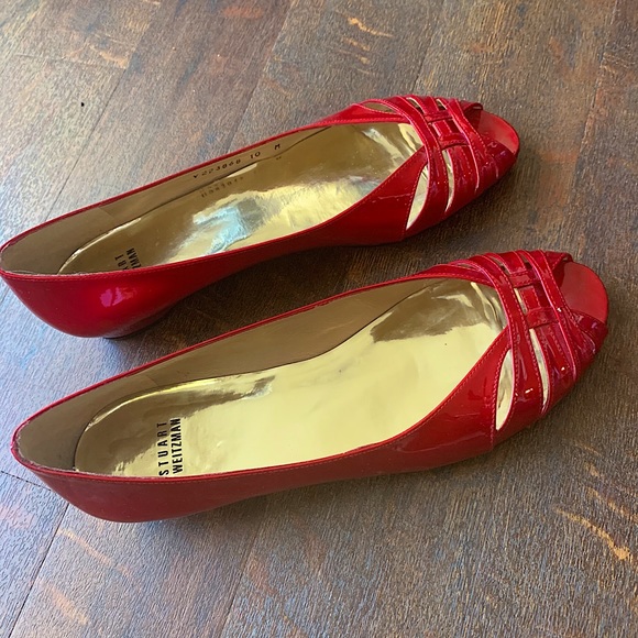 VNTG Stuart Weitzman patent flats